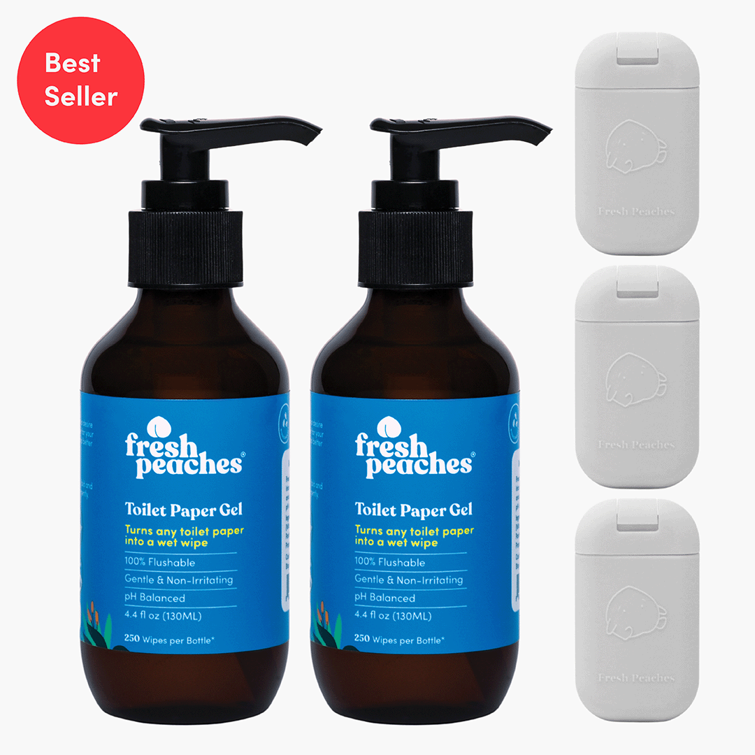 Toilet Paper Gel Wet Wipe Alternative Fresh Peaches