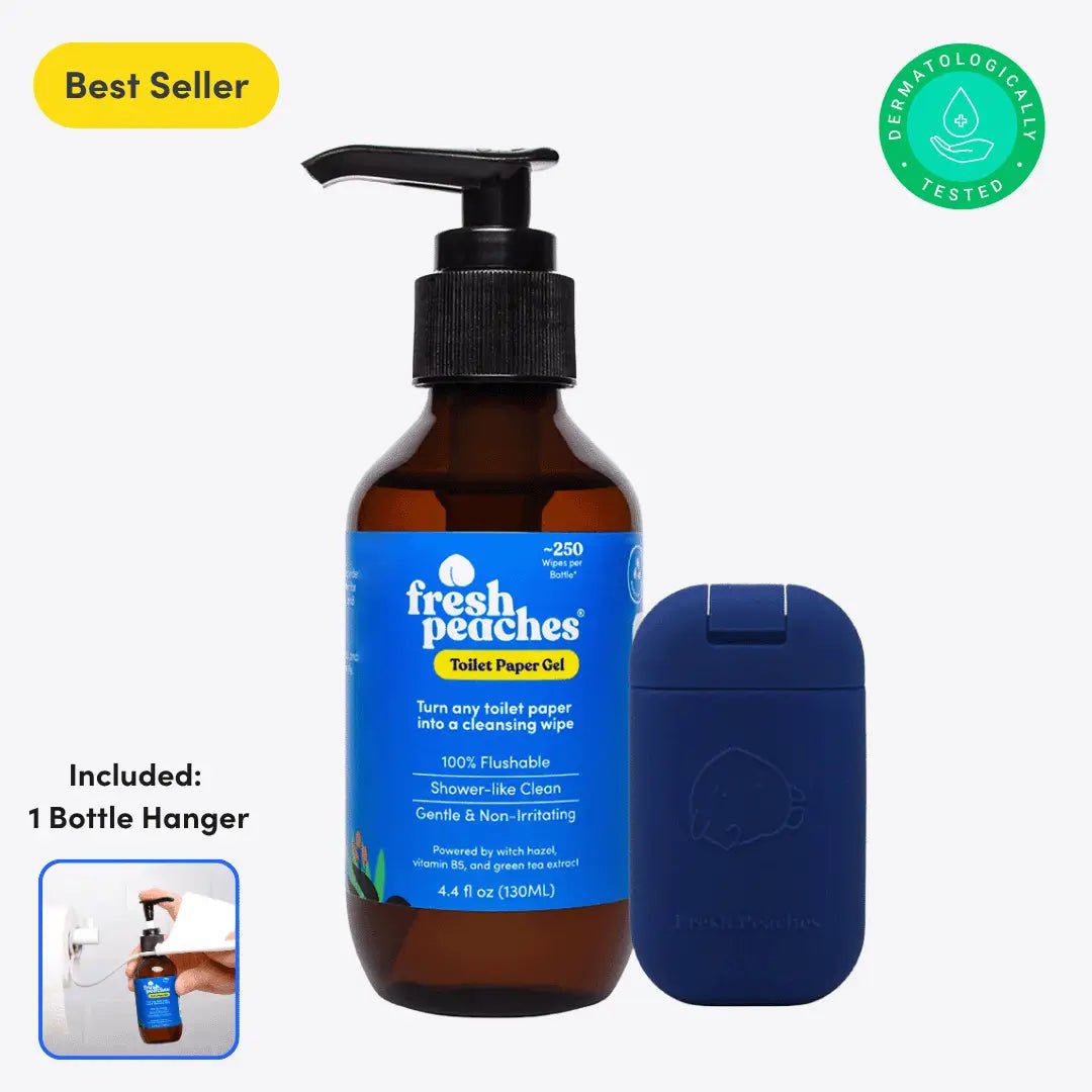 Starter Kit - Fresh Peaches toilet paper gel and wet wipe alternative